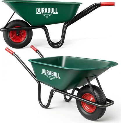 Heavy Duty Garden Wheelbarrow – Durable Outdoor Cart for Yard, Soil & Landscaping