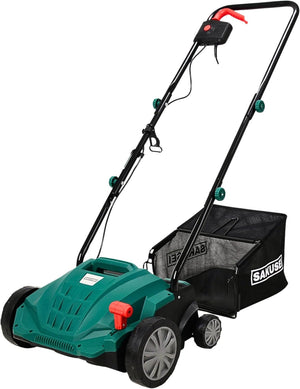 Heavy-Duty 3-in-1 Lawn Scarifier, Aerator & Rake