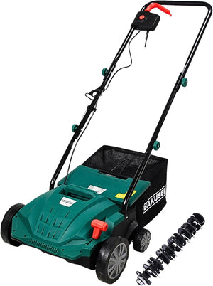 Heavy-Duty 3-in-1 Lawn Scarifier, Aerator & Rake