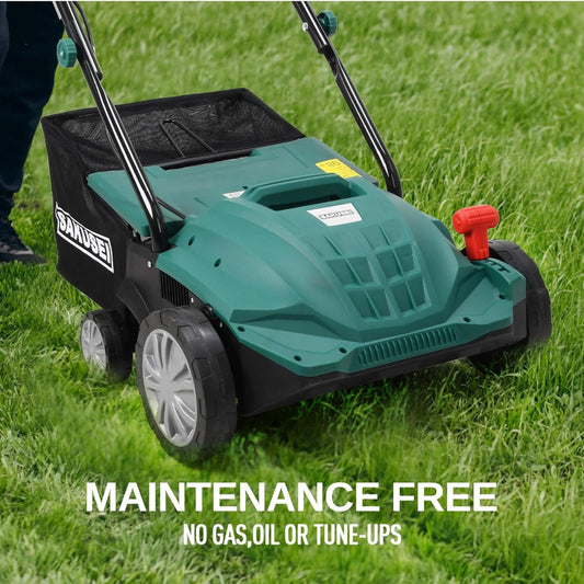 Heavy-Duty 3-in-1 Lawn Scarifier, Aerator & Rake