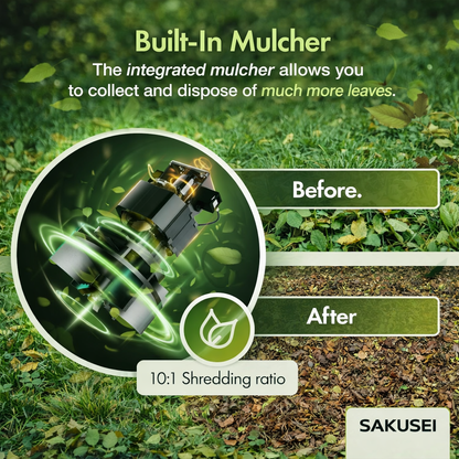 3 in 1 Garden Leaf Blower Vacuum Mulcher Shredder