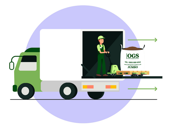 Delivery Arrives on Large, Rigid Truck